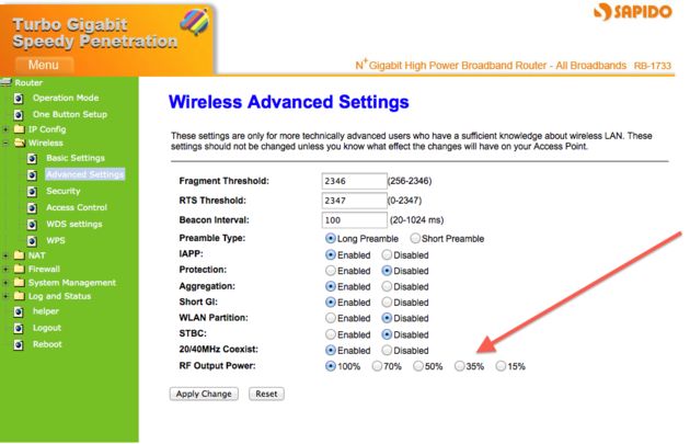 SAPIDO Turbo Gigabit Router RB-1733