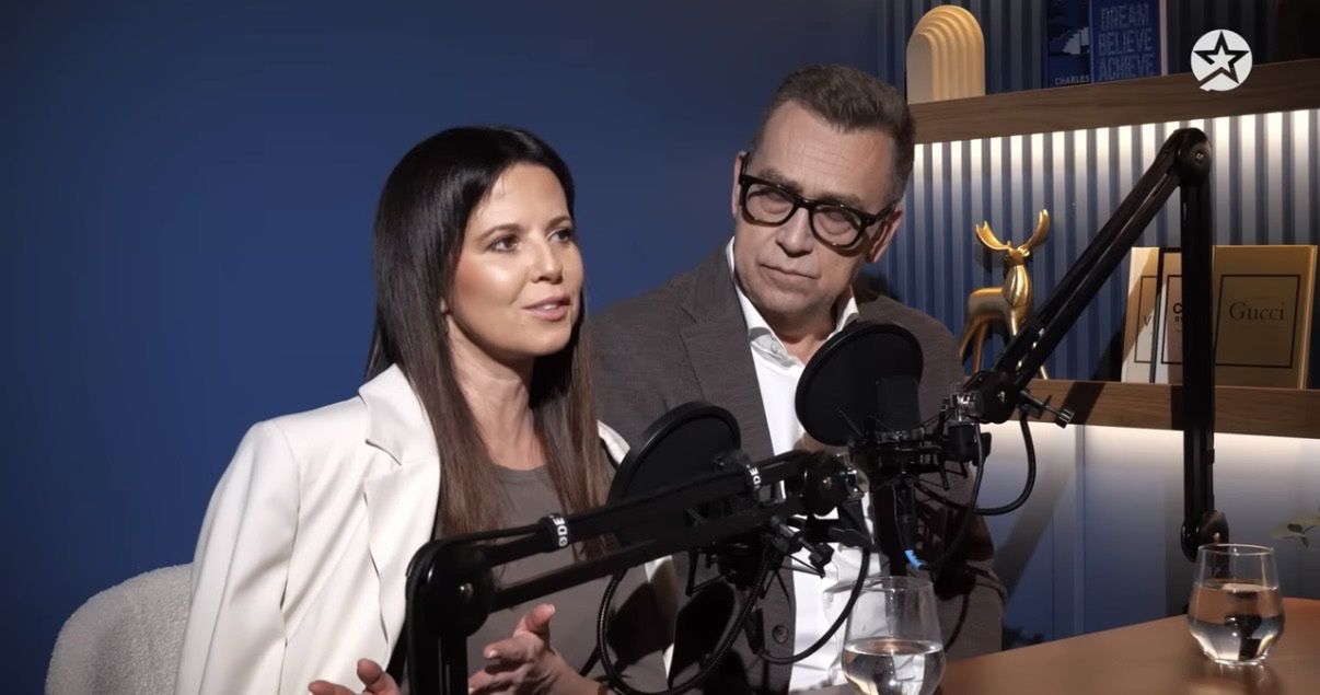 Maciej i Paulina Orłosiowie podczas rozmowy 