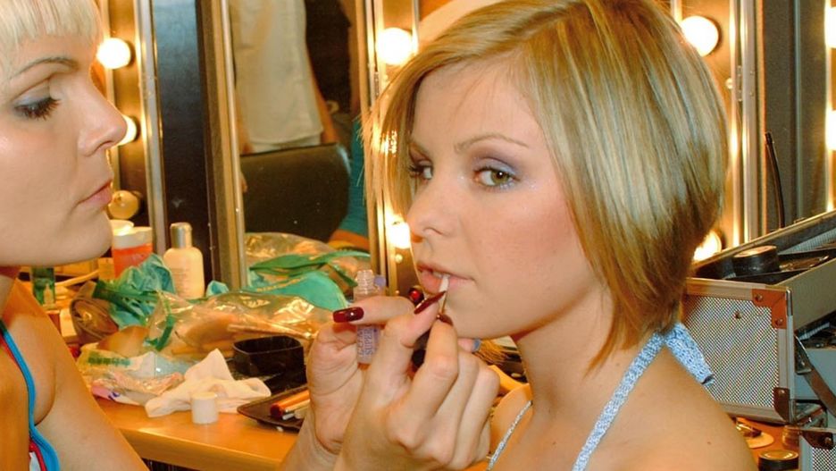 Alicja Janosz chwilę przez finałem "Idola" w 2002 r. 