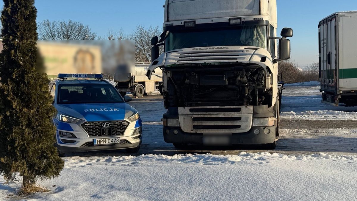 Od 3 dni nocował w ciężarówce