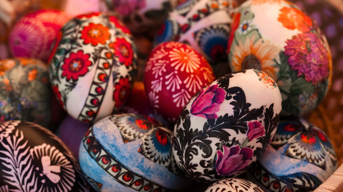 Kolorowe pisanki.
