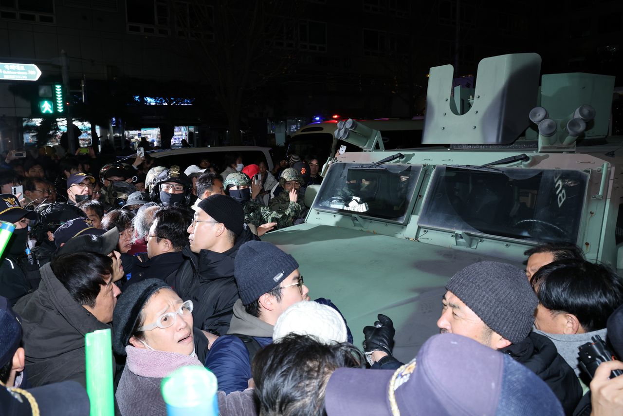 Protests in South Korea after the declaration of martial law