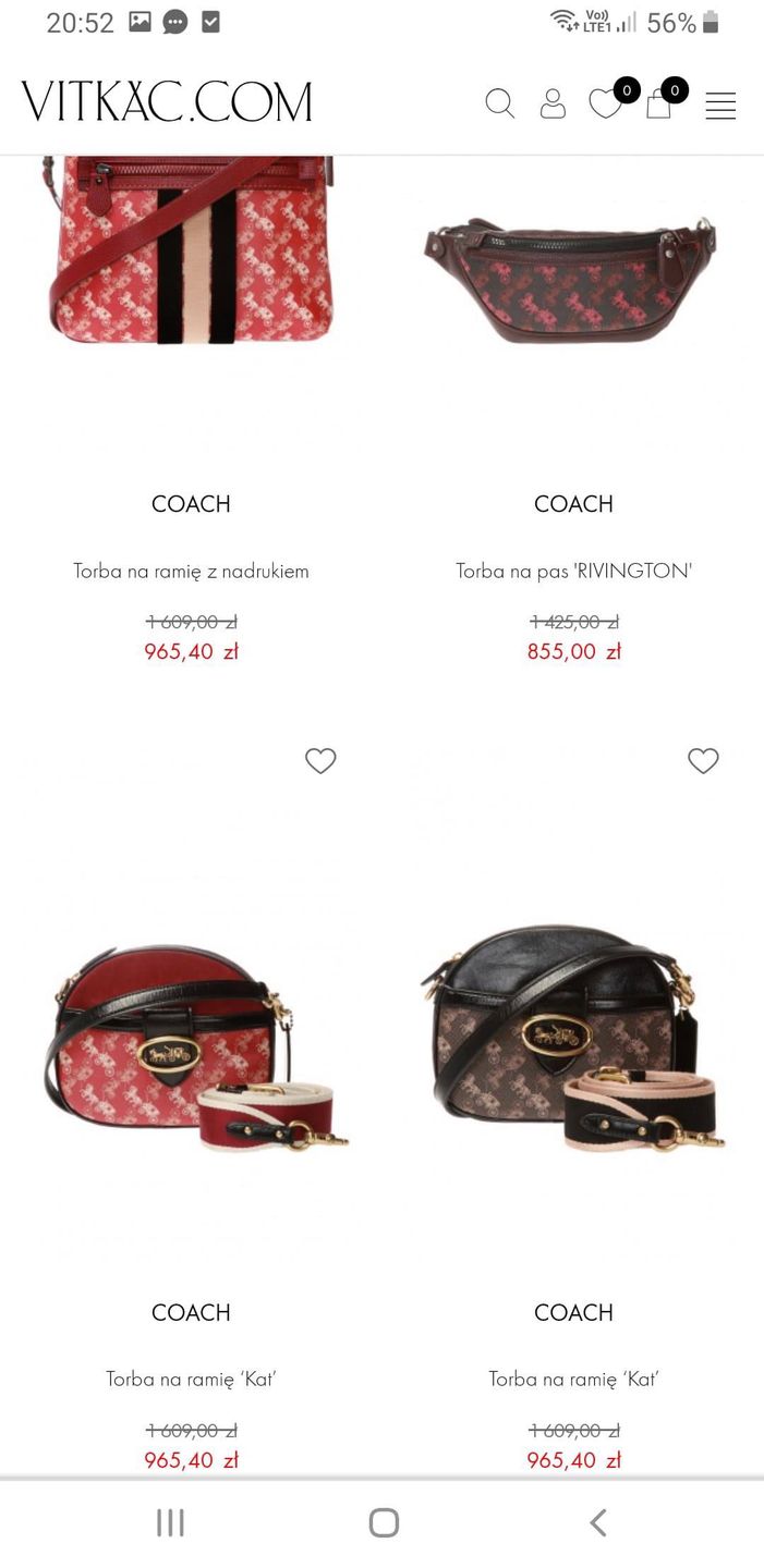 Coach - ubrania i akcesoria