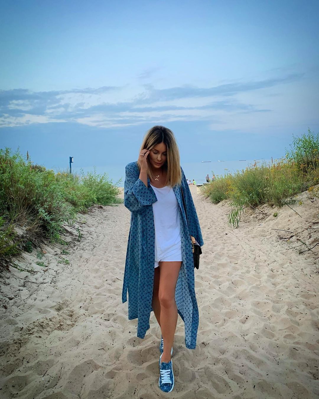 Małgorzata Rozenek nad morzem