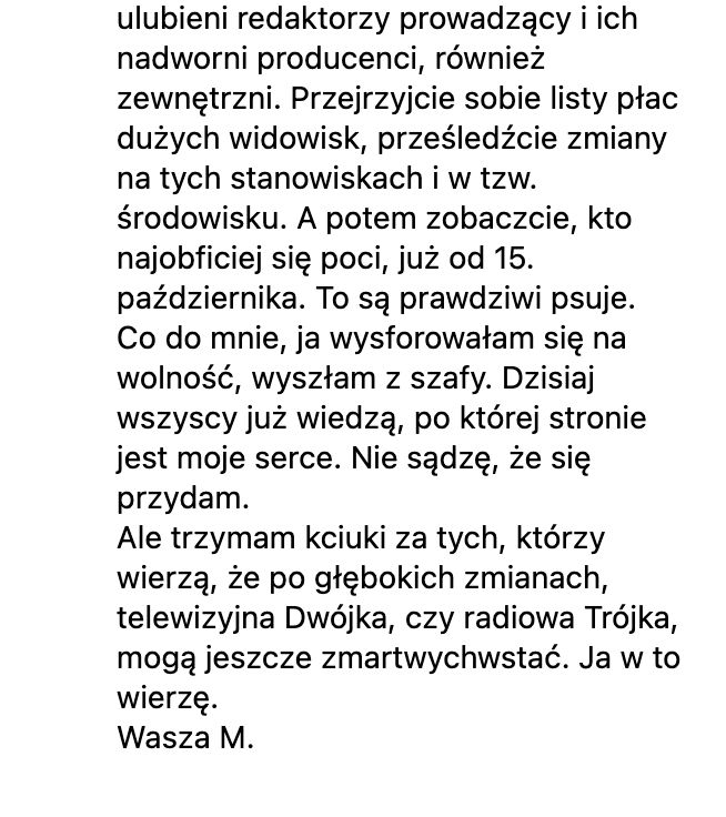 Monika Richardson o TVP