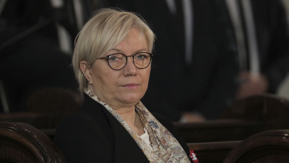 03.05.2022 Warszawa. Uroczystosci z okazji Swieta Narodowego 3 Maja, z udzialem Pary Prezydenckiej. Msza w intencji Ojczyzny w Bazylice Archikatedralnej. n/z Julia Przylebska