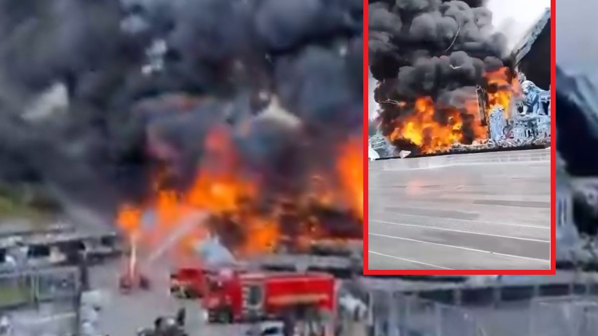 Pożar na głównej scenie festiwalu Tomorrowland