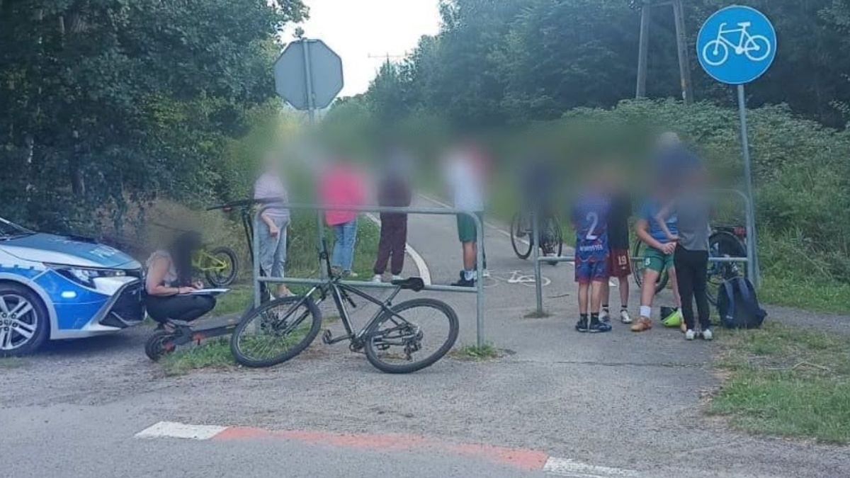 Wypadek rowerzysty i 12-latka na hulajnodze