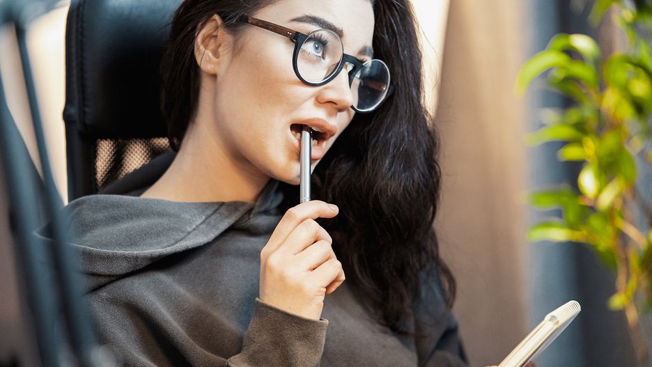 Attractive woman freelancer writer thinking about text and writing in note pad.
Young attractive woman freelancer writer thinking about text and writing in note pad at home. Concept of freedom and creativity. Home office. Holding pen in mouth and dwelling.
writer, freelancer, book, woman, student, thinking, notebook, work, girl, blogger, journalist, write, editor, inspiration, laptop, literature, education, text, home, studying, lifestyle, think, creative, planner, table, pen, inventor, desk, idea, distance job, office, diary, critique, sitting, initiator, author, generator, read, note, paper, modern, texting, designer, reporter, writing, copybook, poet, founder, columnist, scribbler