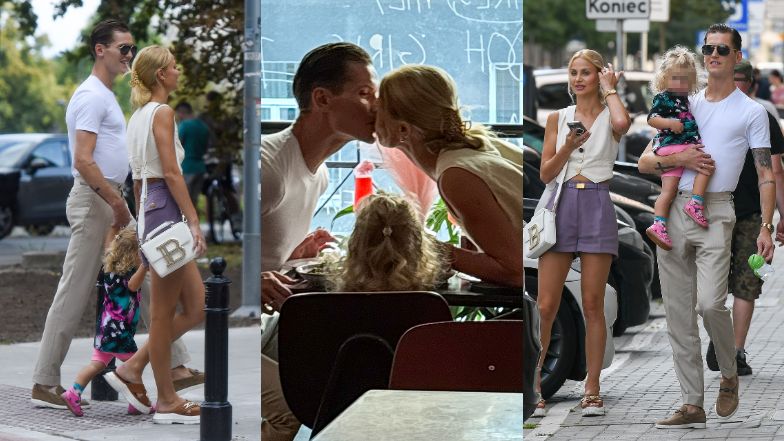 Hanna Żudziewicz i Jacek Jeschke wybrali się z córką