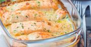 Zapiekanka z łososiem, która zachwyci każdego. Sekret tkwi w kremowym wnętrzu
