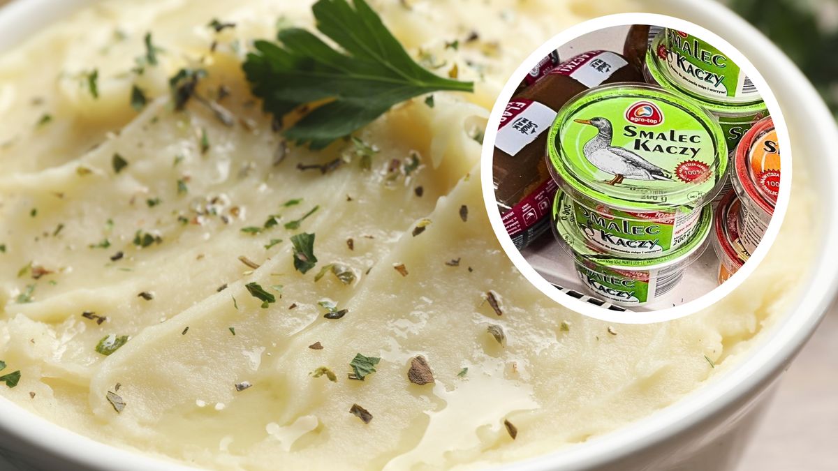 Smalec z kaczki mistrzowsko podkręca purée ziemniaczane