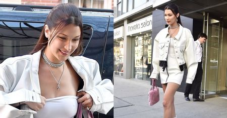 Bella Hadid chwali się długimi nogami w Nowym Jorku (ZDJĘCIA)
