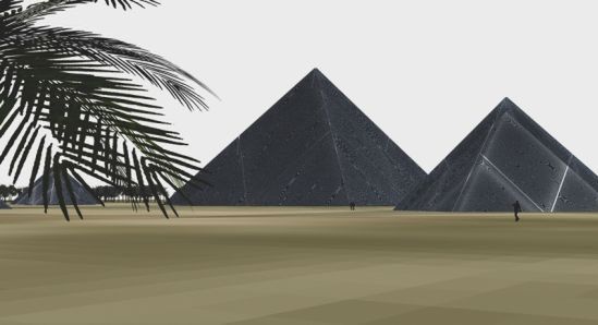 Wizualizacja projektu piramid