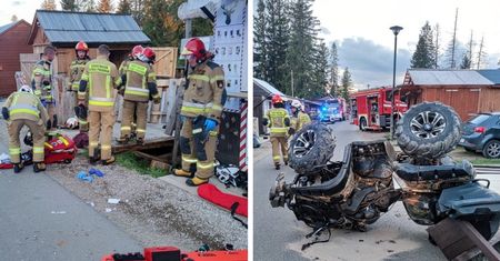 Zakopane. 18-latek wjechał quadem w stragan. Są ranni