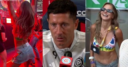 Lewandowski w Chicago, a Ania KRĘCI BIODERKAMI na koncercie Bad Bunny'ego. Dała czadu? (ZDJĘCIA)