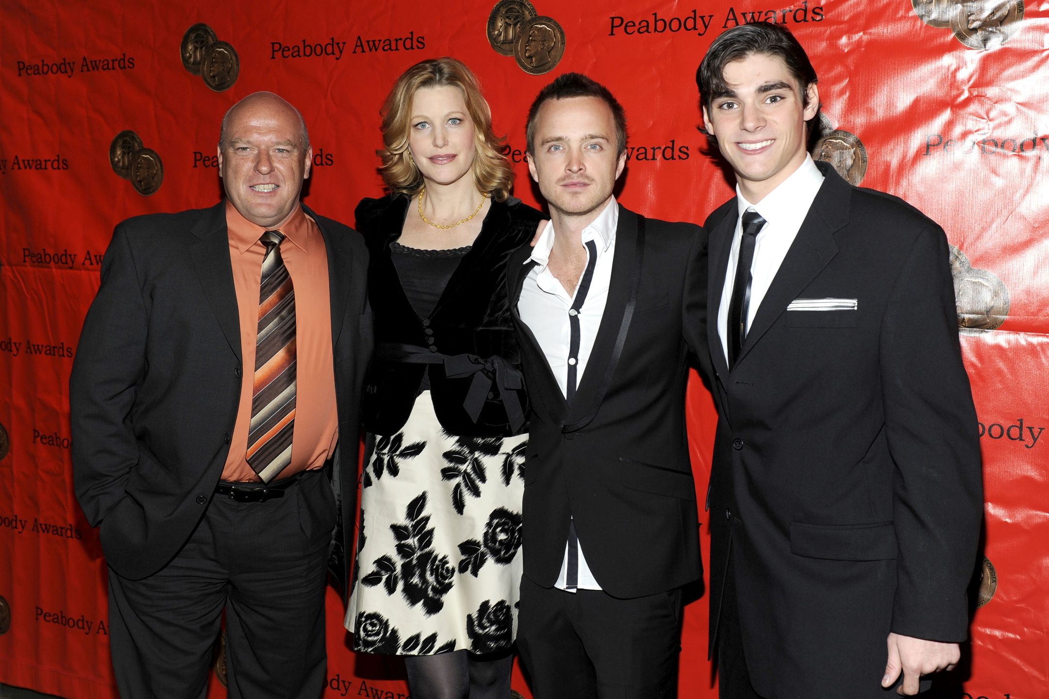 Dean Norris, Anna Gunn, Aaron Paul i RJ Mitte.