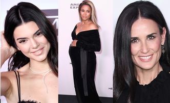 Kendall Jenner, ciężarna Ciara i Demi Moore z córkami na imprezie "Harper's Bazaar"