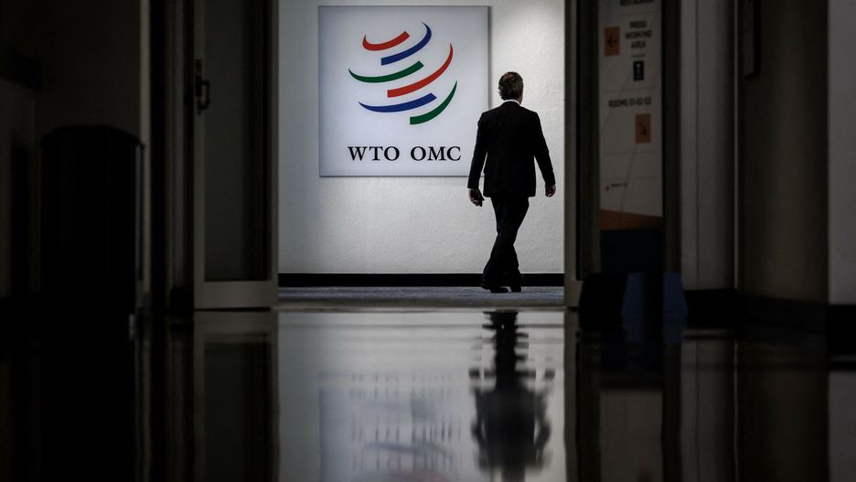 arch51
A man walks past a sign of the World Trade Organization at their headquarters on the start of a four-day WTO Ministerial Conference in Geneva on June 12, 2022. - The World Trade Organization gathers ministers in Geneva to tackle pressing issues including global food security threatened by Russia's invasion of Ukraine, overfishing and equitable access to Covid vaccines. (Photo by Fabrice COFFRINI / AFP)
FABRICE COFFRINI