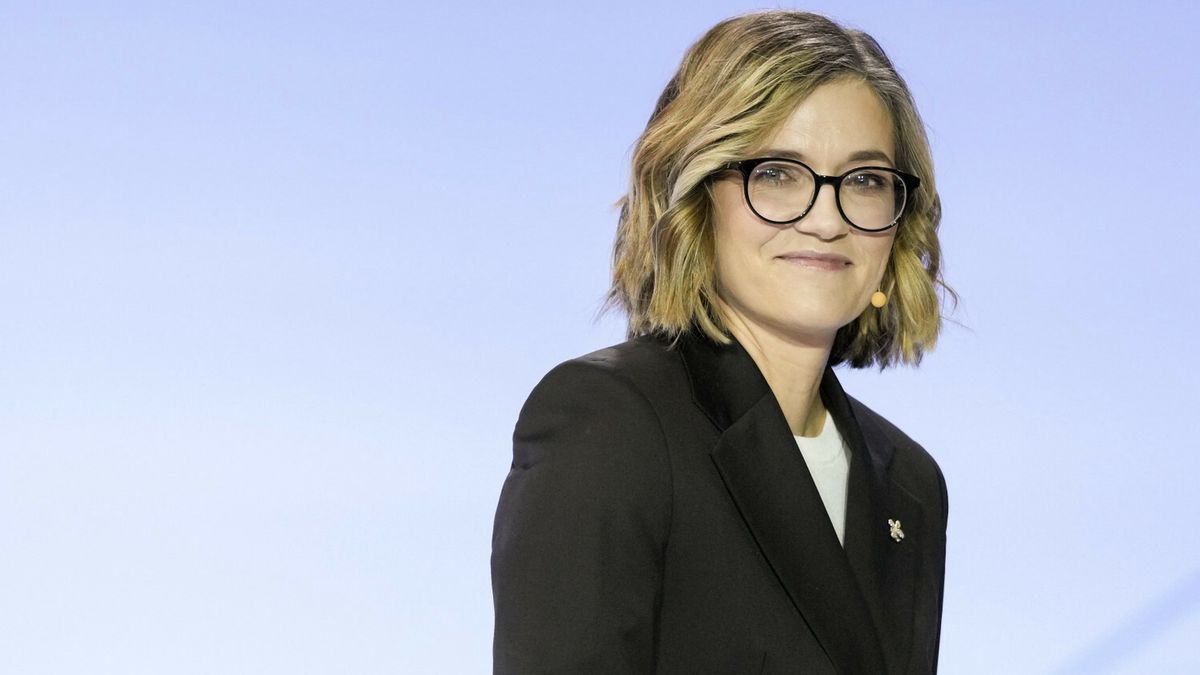 Konwencja wyborcza Magdaleny Biejat02.02.2025 Warszawa Konwencja Magdaleny Biejat dot miedzynarodowych wyzwan zwiazanych z prezydentura Trumpa i prezentacji planu kampanii, hasla i sztabu wyborczego fot. Marysia Zawada/REPORTERN/z: Magdalena BiejatMarysia Zawada/REPORTER