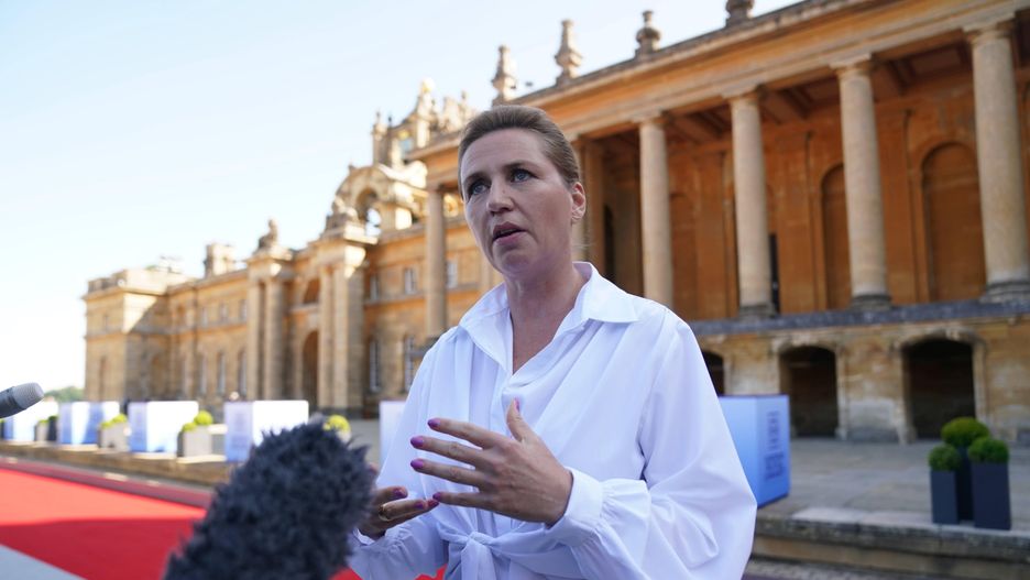 European Political Community summit
Prime Minister of Denmark Mette Frederiksen speaks to the media as she arrives to attend the European Political Community summit at Blenheim Palace in Woodstock, Oxfordshire. Picture date: Thursday July 18, 2024. 
Dostawca: PAP/PA
Jacob King
European Political Community summit ## wparota, PA2024, POLITICS, EPC