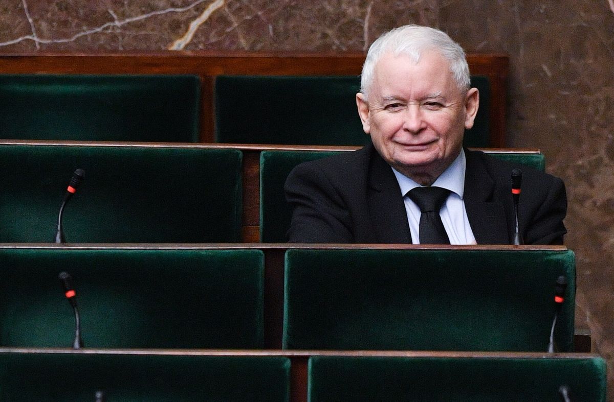 Jarosław Kaczyński w Sejmie
