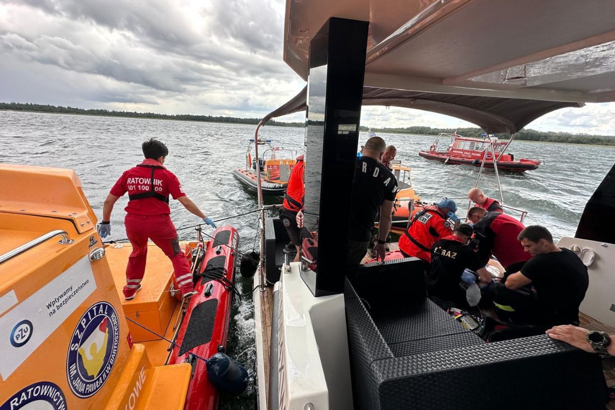 Dramatyczna akcja ratunkowa na Mazurach. Nie żyje 45-latek