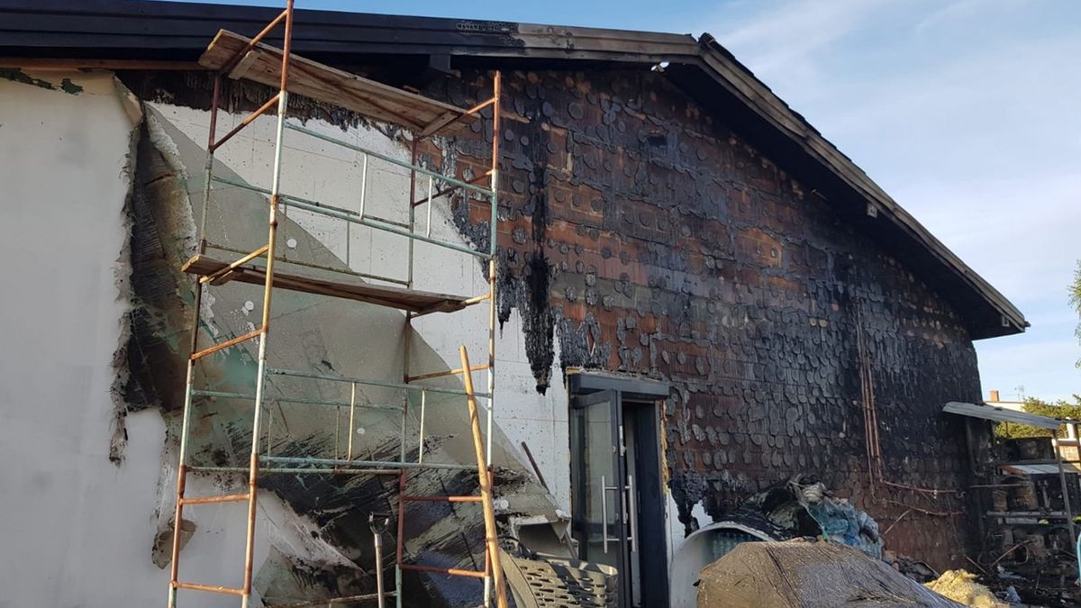 Sklep w Brzyszowie spalił się w poniedziałek