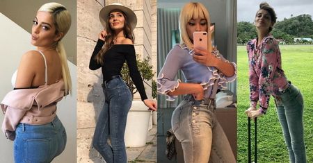 Które gwiazdy wybierają jeansy push up?