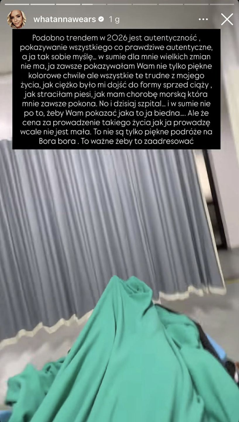 Anna Skura w szpitalu