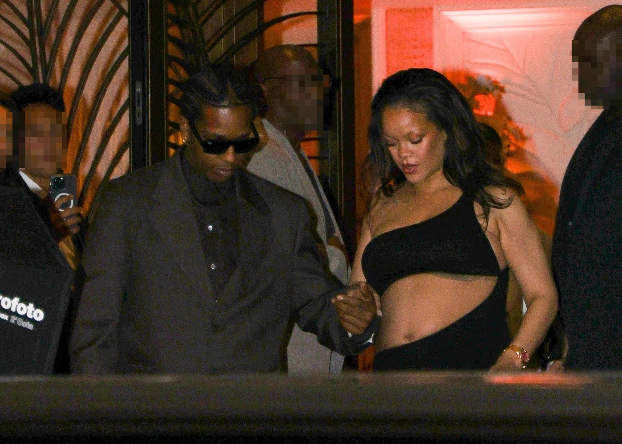 Ciężarna Rihanna  i ASAP Rocky w Cannes