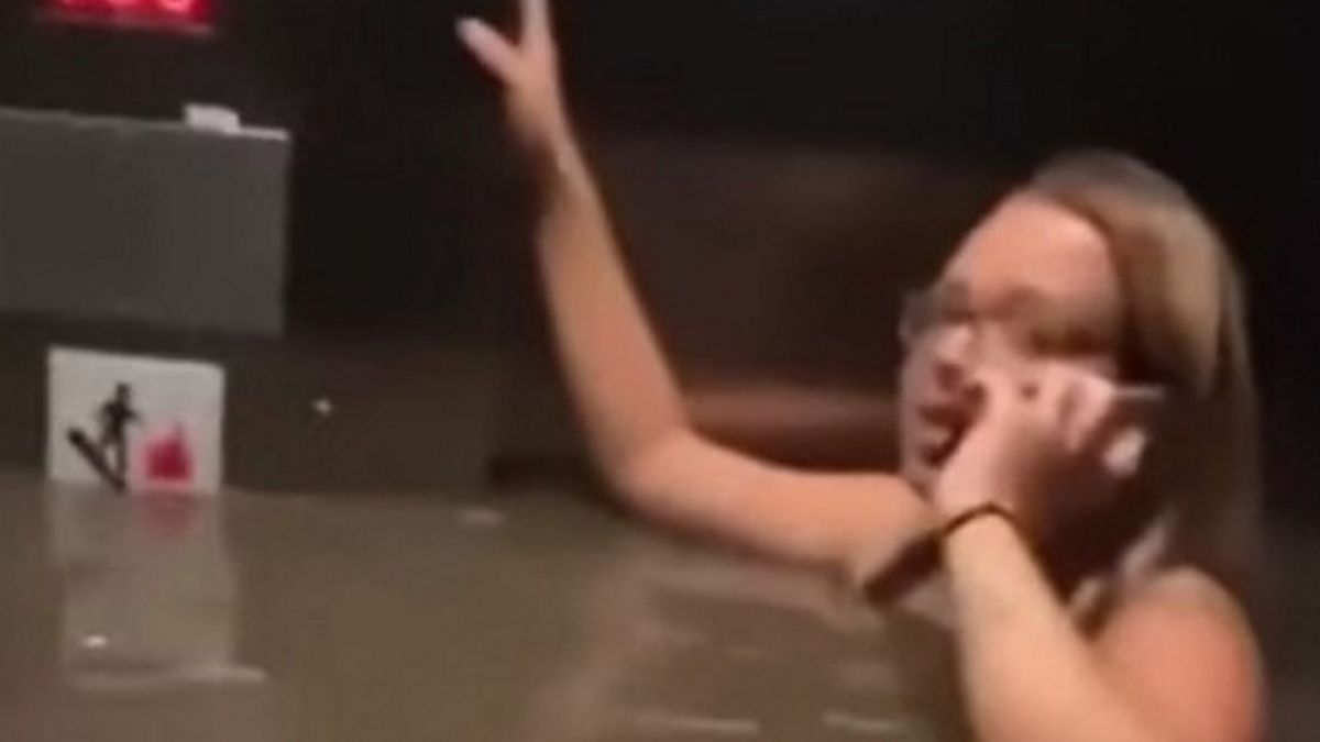 Winda była zalana wodą