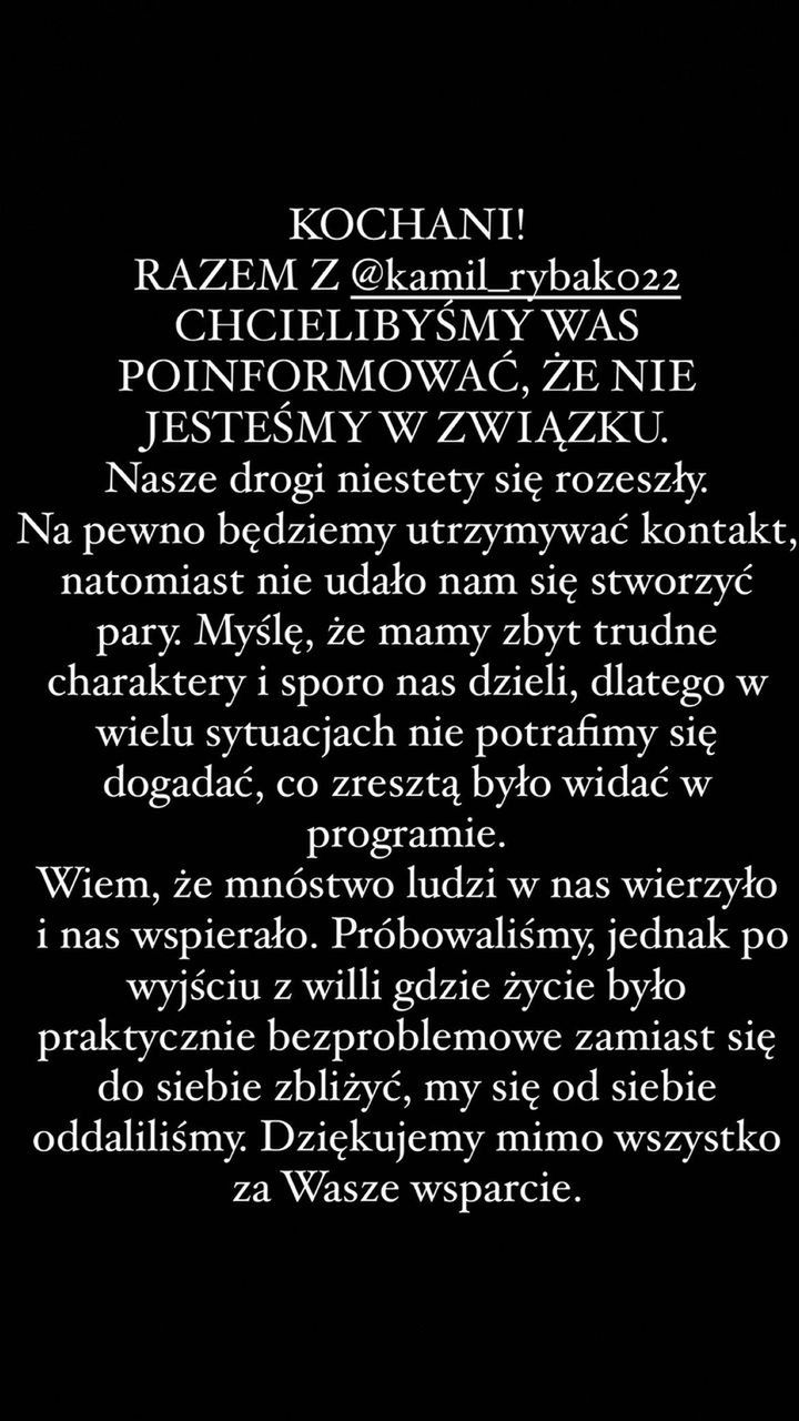 Oświadczenie Sary