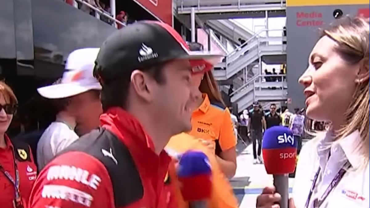 Charles Leclerc został uderzony podczas wywiadu