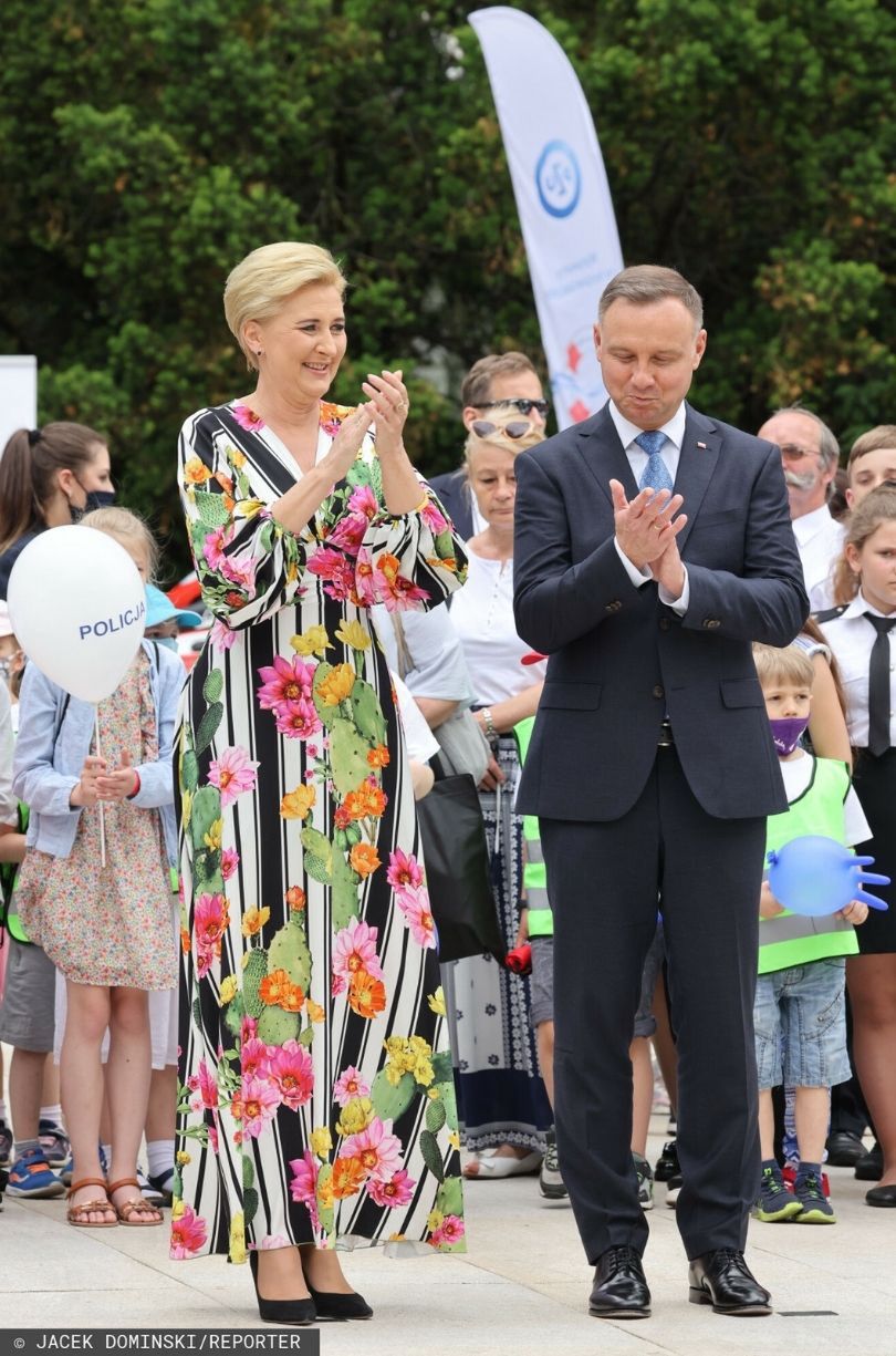 Andrzej Duda i Agata Duda promują bezpieczne wakacje