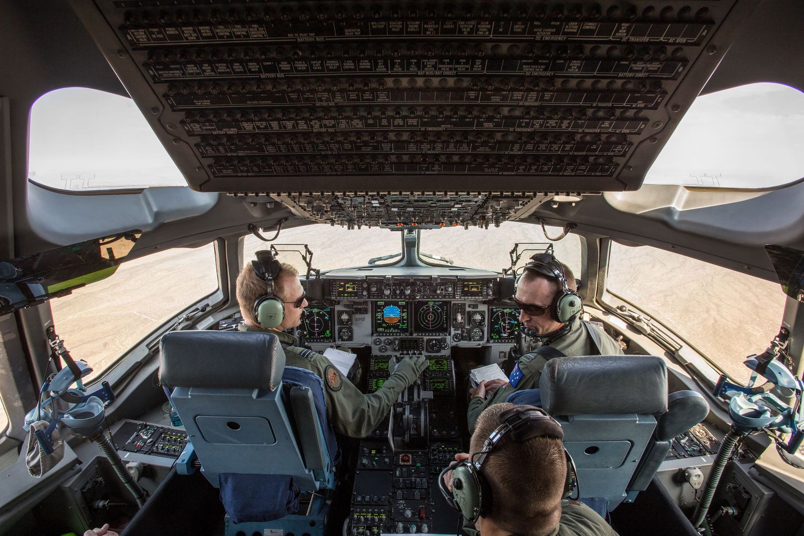 C-17 - kabina pilotów