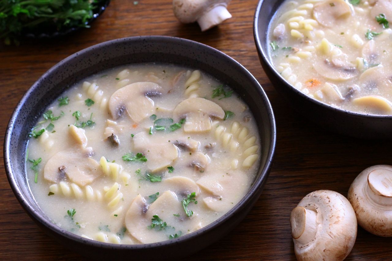 Quick and easy mushroom soup ready in just 15 minutes!