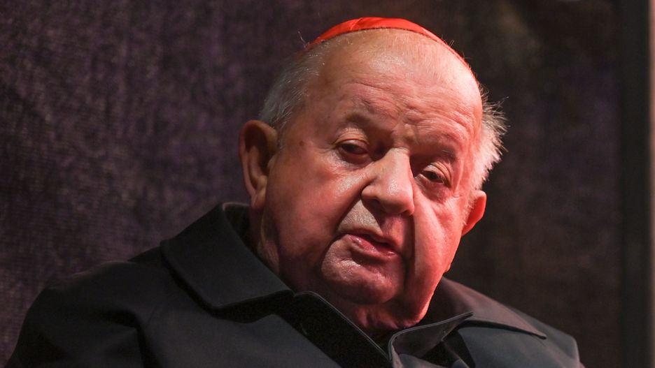 KRAKOW, POLAND - APRIL 02, 2023:
Stanislaw Dziwisz, Cardinal,
Metropolitan Archbishop Emeritus of Krakow, during the 'Grateful' vigil in commemoration of Pope John Paul II's passing anniversary outside the Papal Window of the Bishop's Palace, on April 02, 2023, in Krakow, Poland.
Stanislaw Dziwisz was ordained as a priest for the Archdiocese of Krakow on June 23, 1963, by Bishop Karol Wojtyla. In 1966, Wojtyla appointed Dziwisz as his personal secretary, a position he held until Wojtya's death in 2005. (Photo by Artur Widak/NurPhoto via Getty Images)