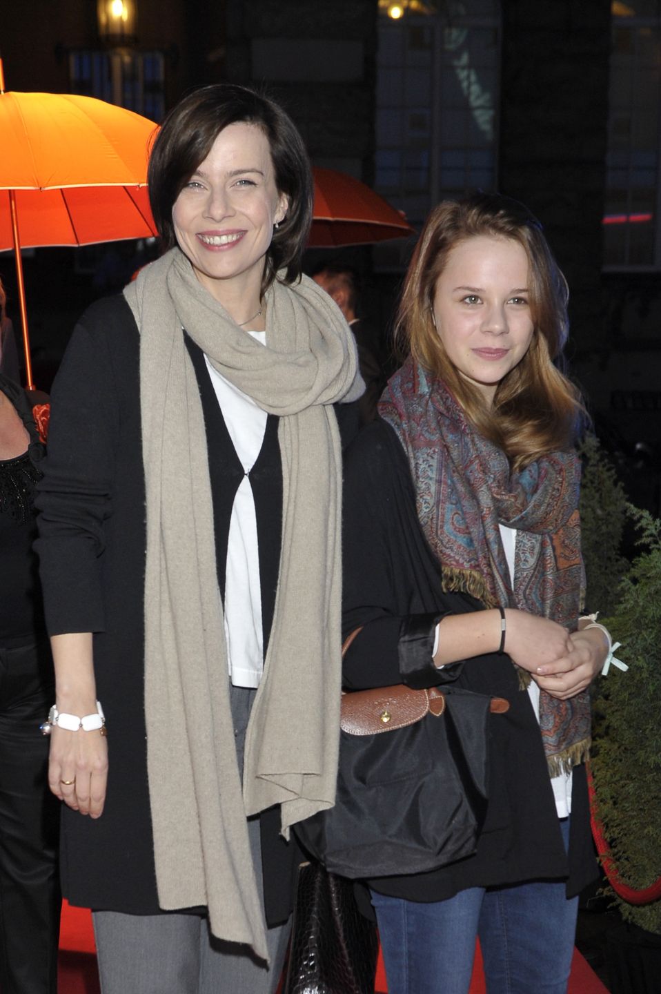 Agata Kulesza z córką Marianną w 2012 r.