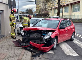 Przemyśl: Wypadek na skrzyżowaniu. Jedna osoba trafiła do szpitala