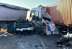 Wypadek na S7. Zderzyły się dwie ciężarówki