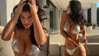 Kylie Jenner pręży się przed obiektywem, eksponując sylwetkę w skąpym bikini (FOTO)