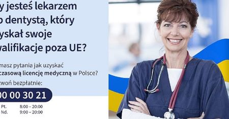 Infolinia dla lekarzy spoza Unii