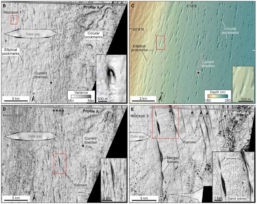 Elongated landforms were identified thanks to 3D seismic data (Science Advance)