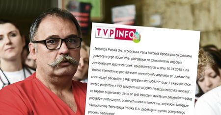 Lekarz wygrał w sądzie z TVP. Czekał ponad trzy lata
