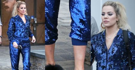 Khloe Kardashian w cekinowym dresie za 15 tysięcy