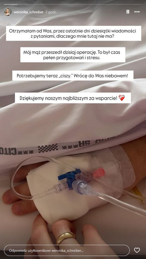 Łukasz Schreiber przeszedł operację