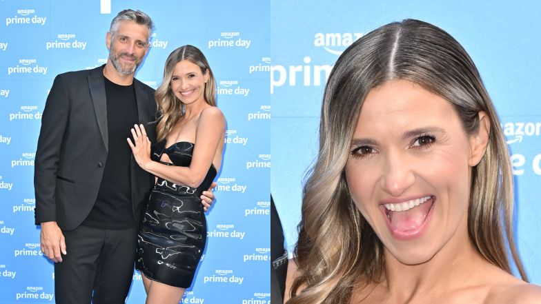 Joanna Koroniewska z mężem na pokazie mody Paprocki i Brzozowski