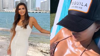 50-letnia Eva Longoria zachwyca złotą opalenizną, pokazując swoją słoneczną kąpiel w panterkowym bikini