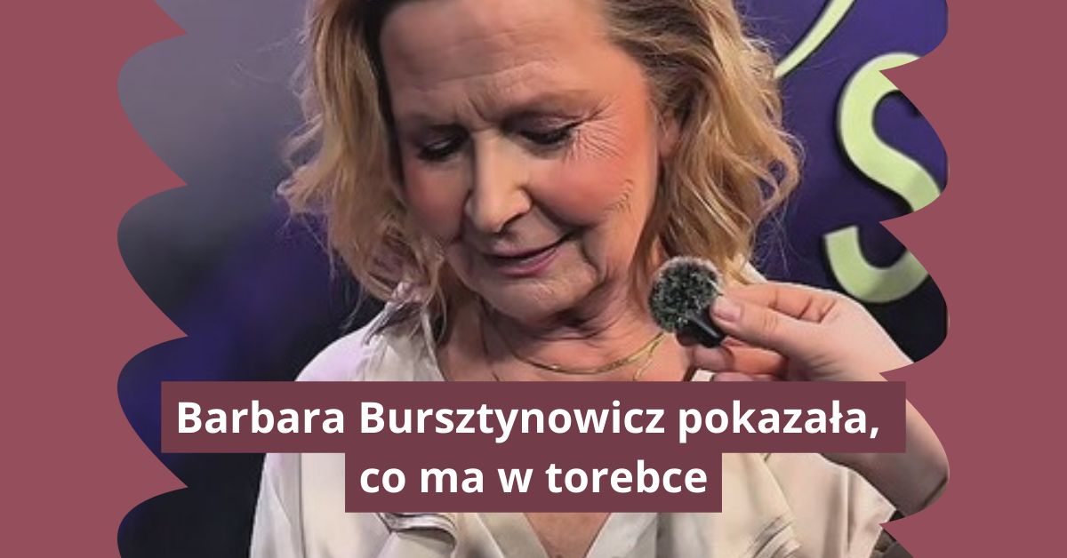 Bursztynowicz otworzyła torebkę przed kamerą. Oto co miała w środku
